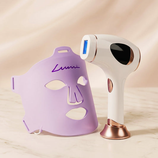 Depilator IPL „Hilda" + Maska do terapii światłem „Lumi"